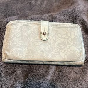 Sakroots Wallet/ Wristlet with paisley floral design and pocket for phone